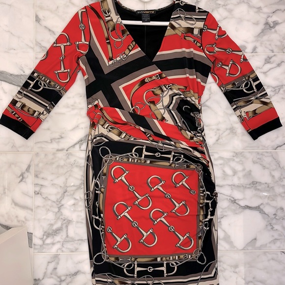Equestrian print wrap dress - Picture 3 of 7